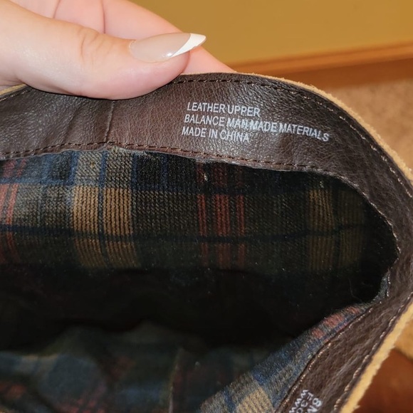 Born Womens Leather Boots Sz 8 Brown Boho Distressed Rustic Suede Slouchy Riding - Picture 4 of 7